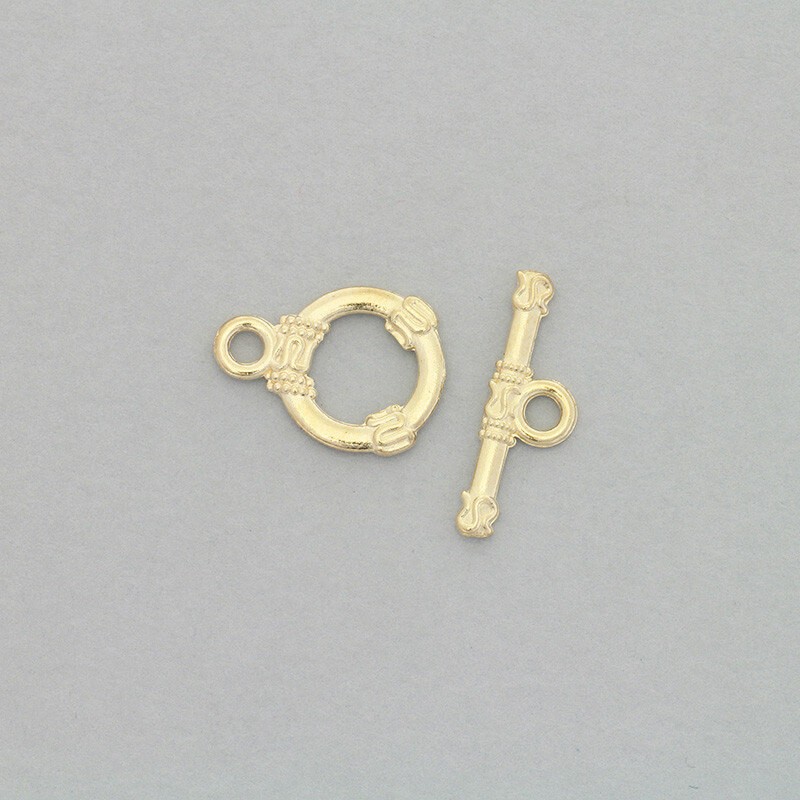 Two-piece toggle clasp / 2 sets / golden AKG592