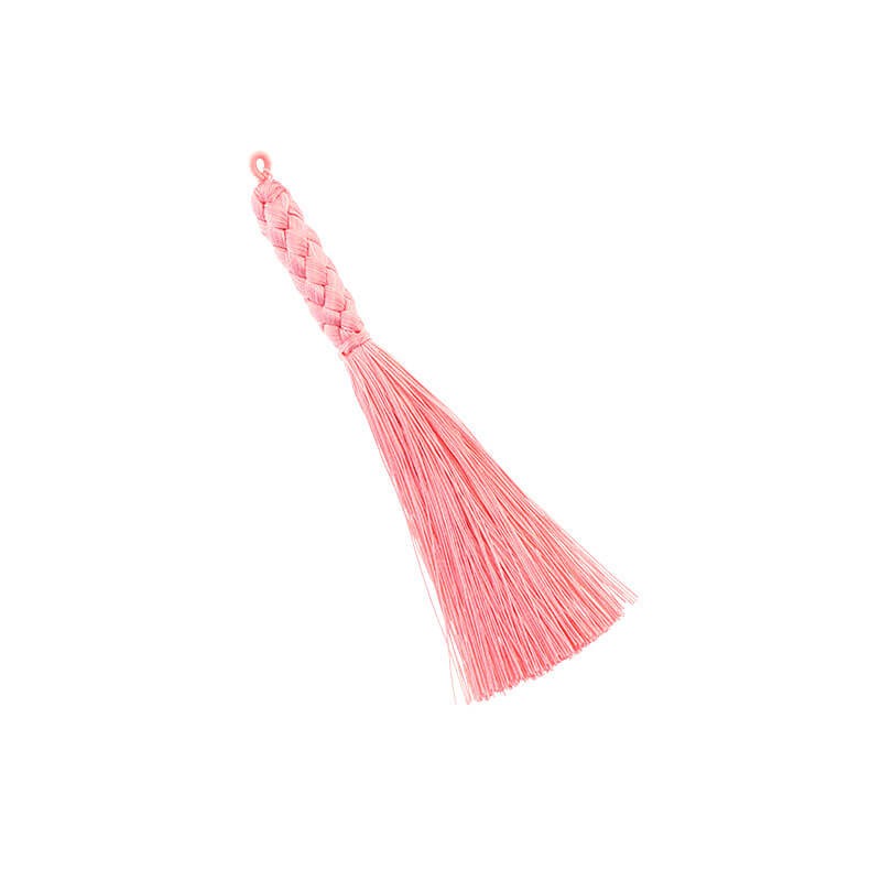 Pink braided plaits 130mm 1pc TATU03