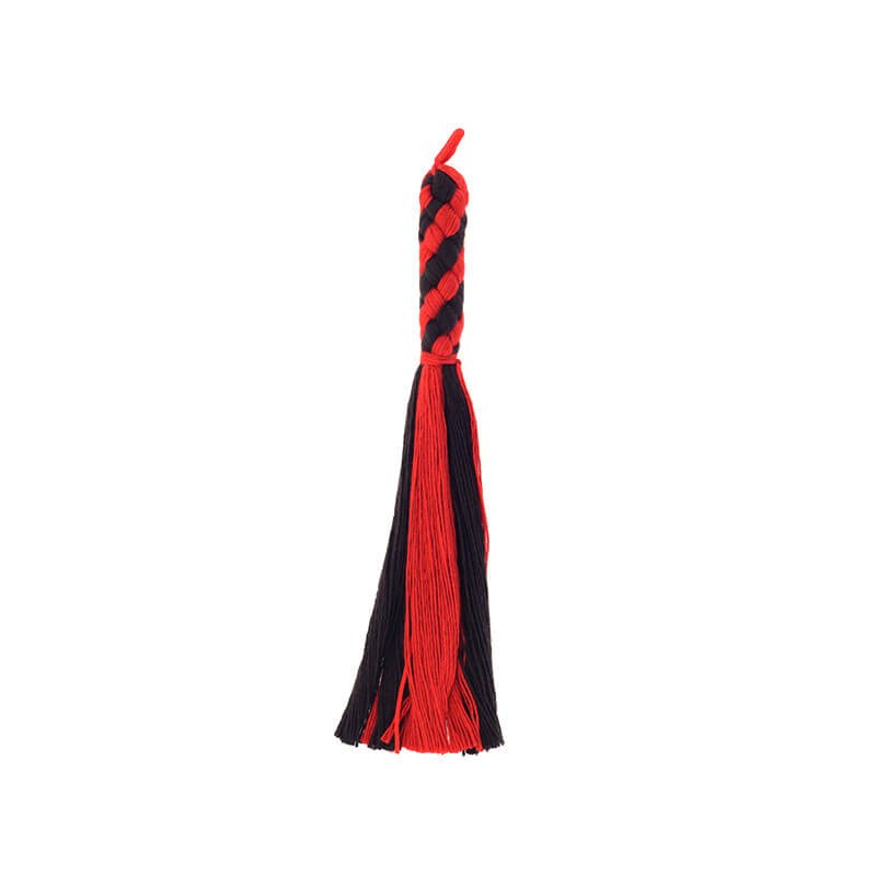 Black and red braided scarves 130mm 1 piece TATU12