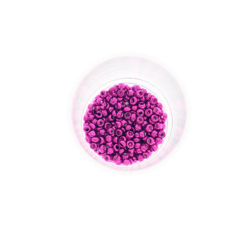 Koraliki SeedBeads Metalic Neon Pink (10/0) 10g SZDR25ME002