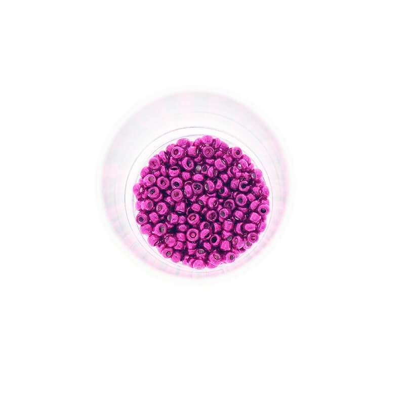 Koraliki SeedBeads Metalic Neon Pink (10/0) 10g SZDR25ME002