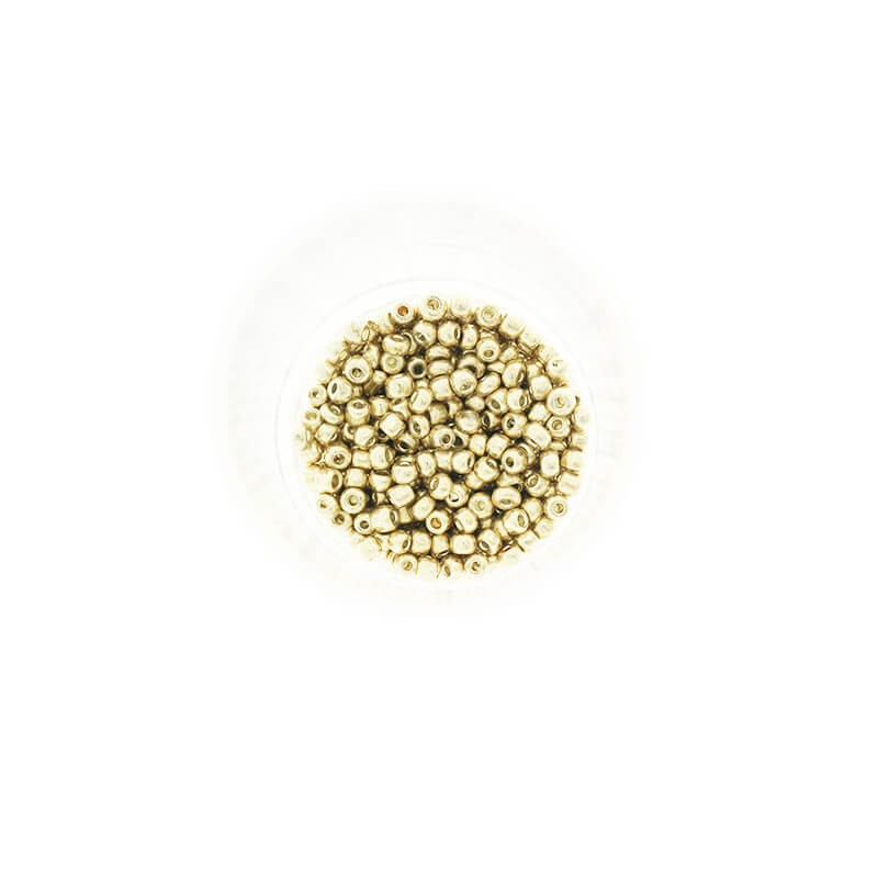 Koraliki SeedBeads Metalic Light Gold (10/0) 10g SZDR25ME005