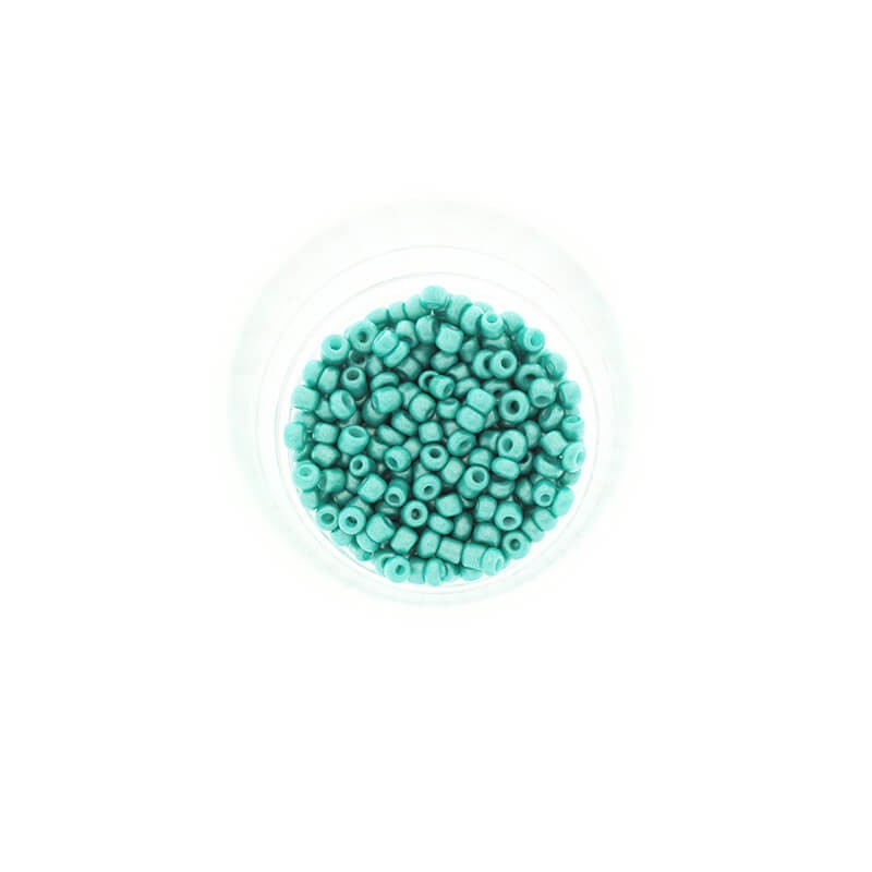 Koraliki SeedBeads Metalic Matte Turquoise (10/0) 10g SZDR25MEM006