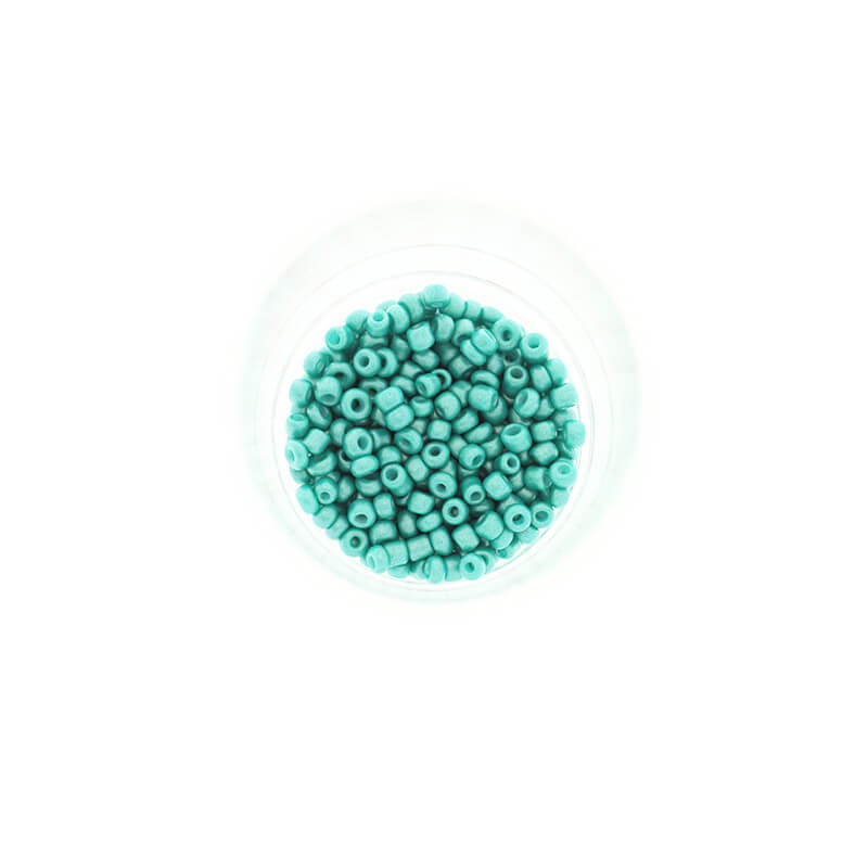 SeedBeads Metalic Matte Turquoise (10/0) 10g SZDR25MEM006