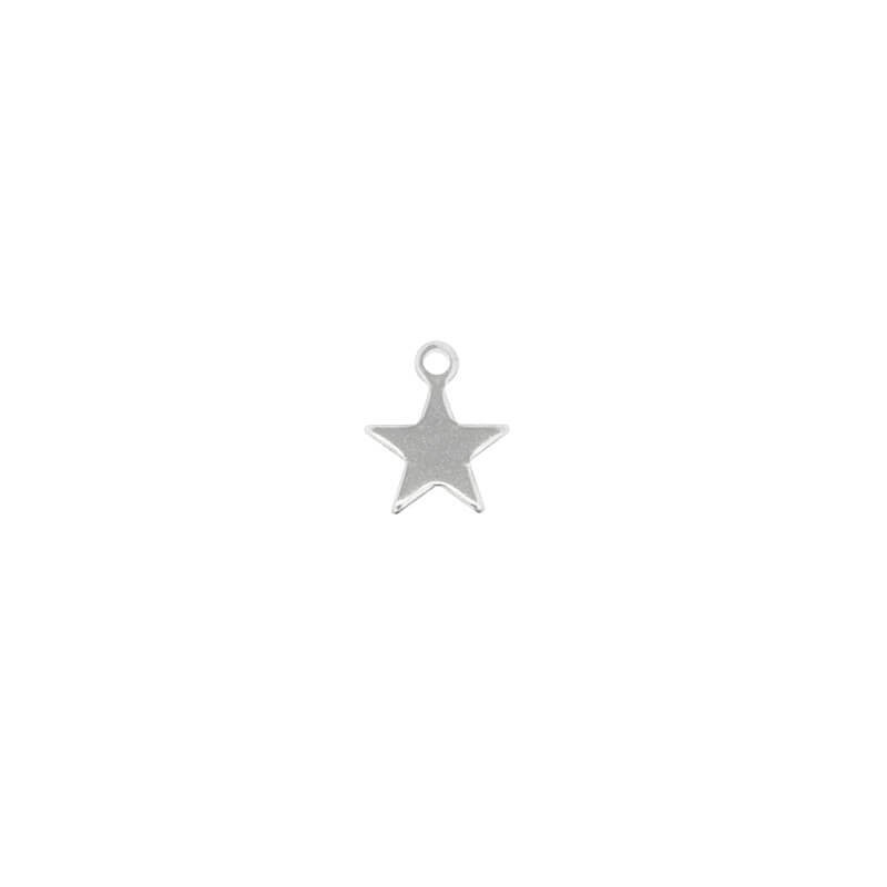 Star pendant / surgical steel / 9.5x11.5mm 1pcs ASS132
