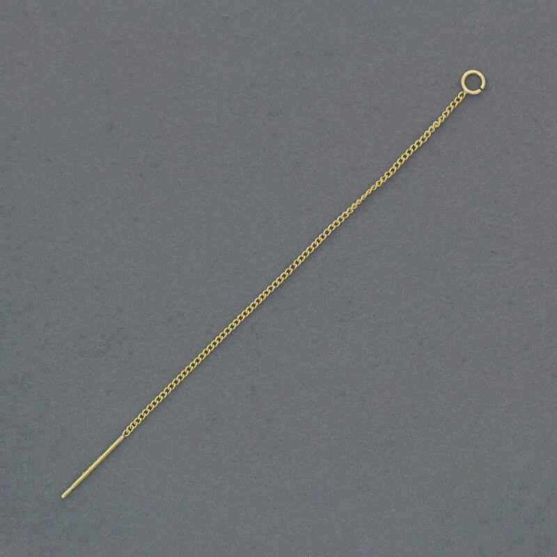 Earwires on a chain / gold-plated / 2pcs / 85mm / AKG444