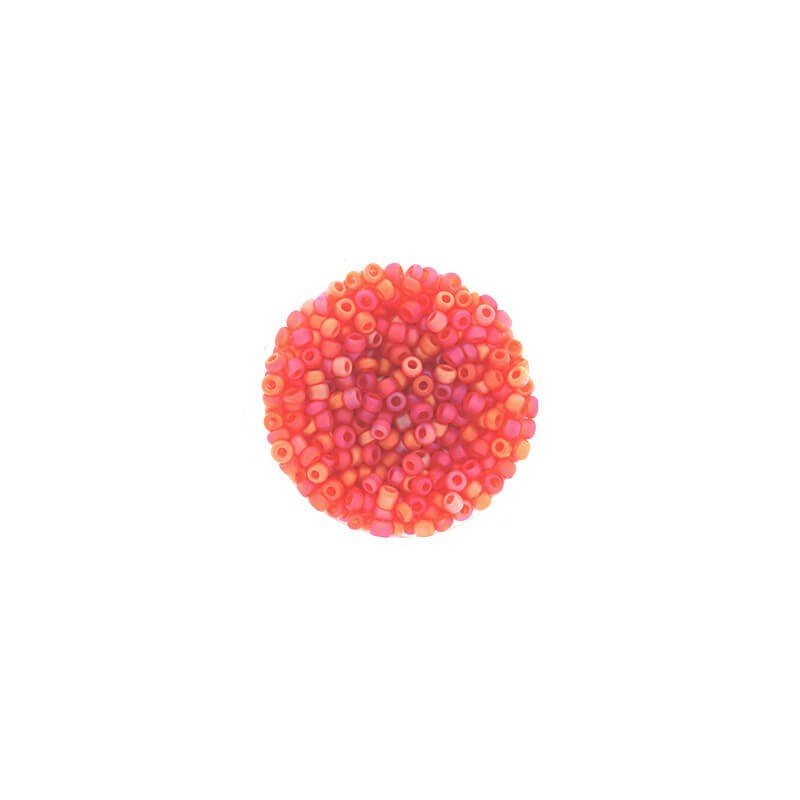 Beads small / SeedBeads / Tomato red AB Matte (12/0) 10g SZDR20ABM002