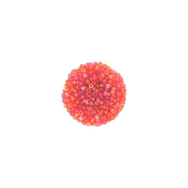 Beads small / SeedBeads / Tomato red AB Matte (12/0) 10g SZDR20ABM002