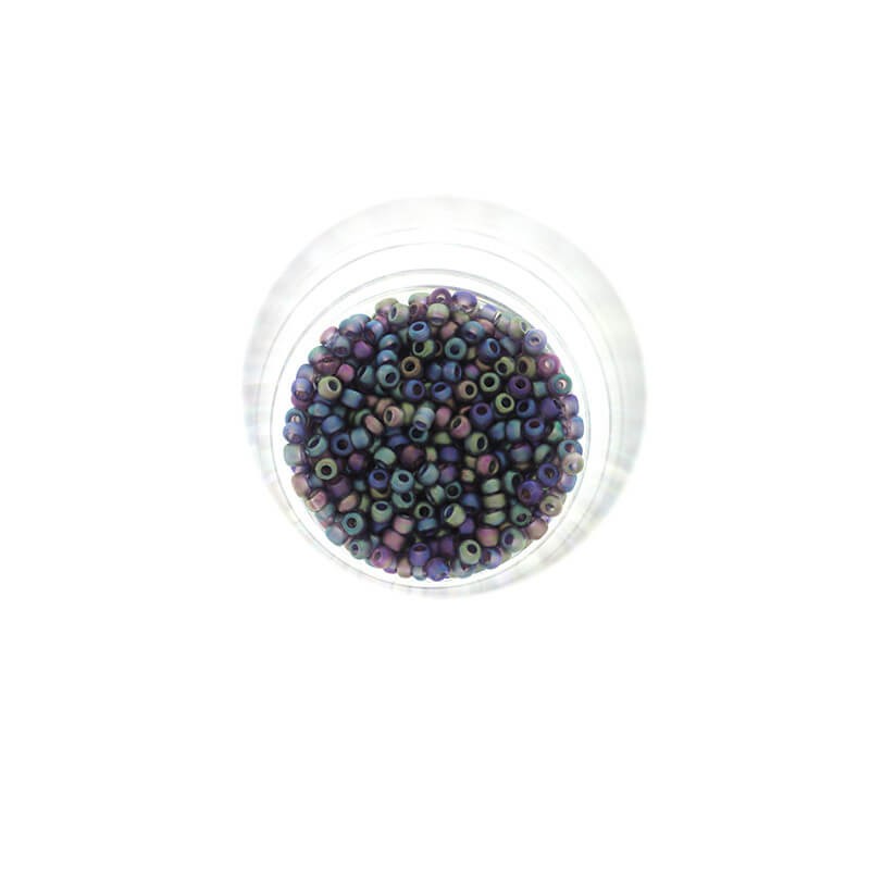 Beads small / SeedBeads / Petrol AB Matte (12/0) 10g SZDR20ABM005