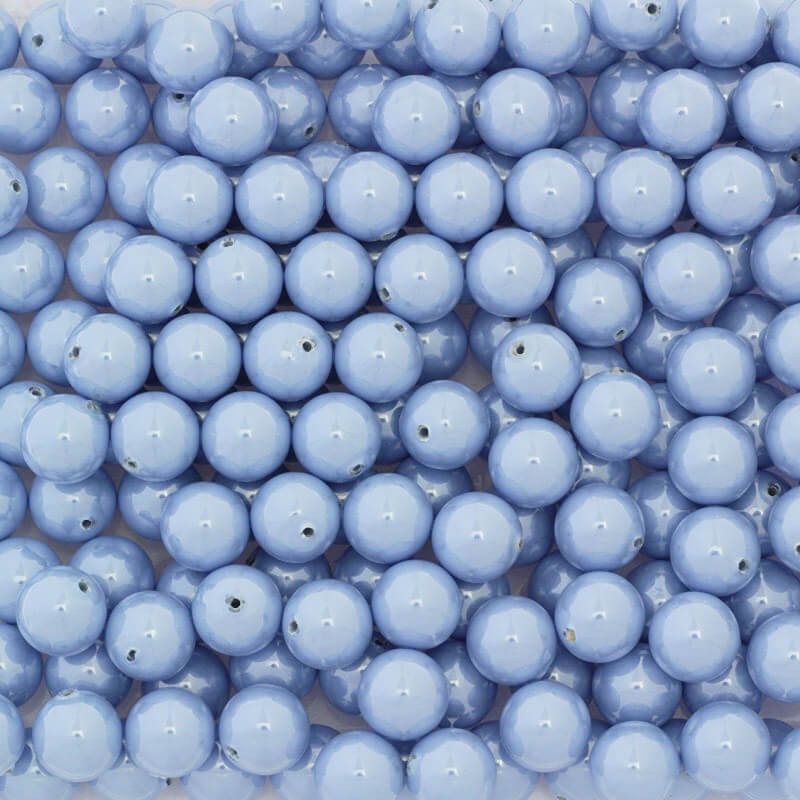 Balls / for sticking on a pin / acrylic glass 12mm / blue pearl / 2pcs XYAPKU18