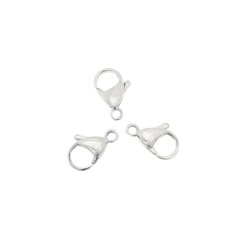 Clasps carabiners 15mm surgical steel 1pc ZSCH15