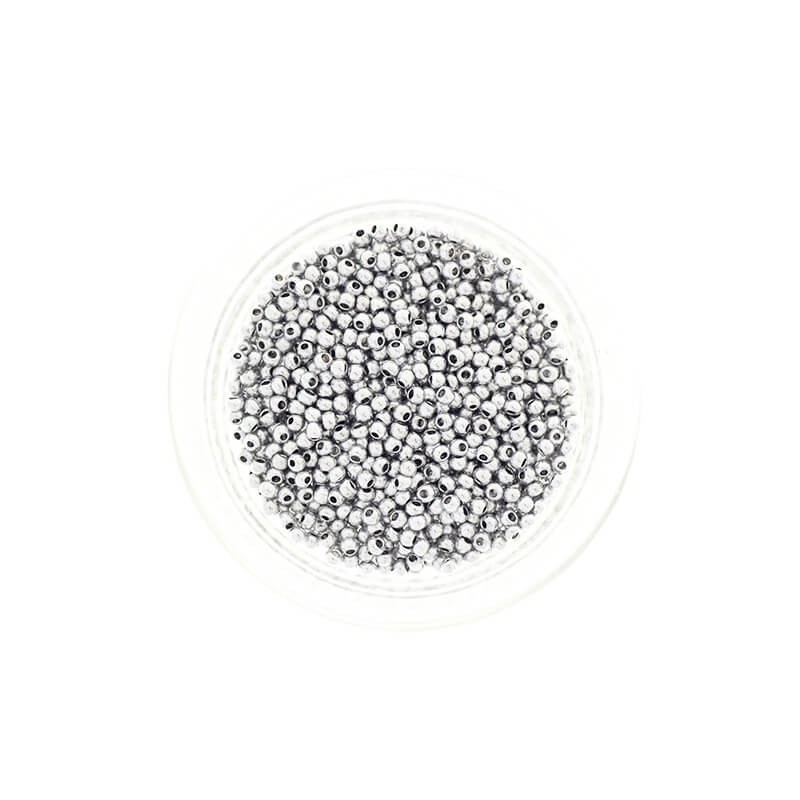 Beads small / SeedBeads / Silver Hematite (12/0) 10g SZDR20HE002
