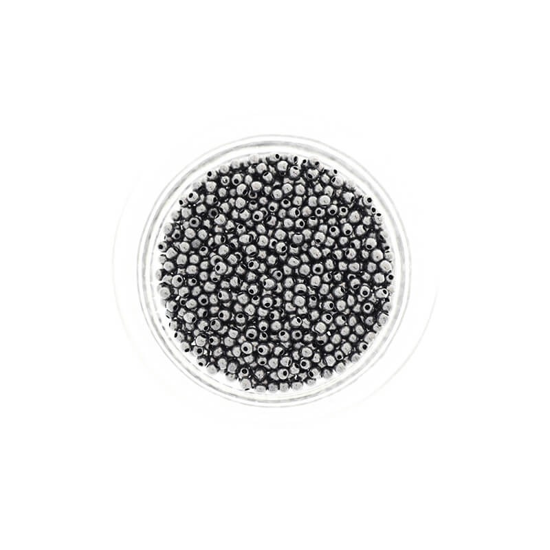 Beads small / SeedBeads / Light Hematite (12/0) 10g SZDR20HE003