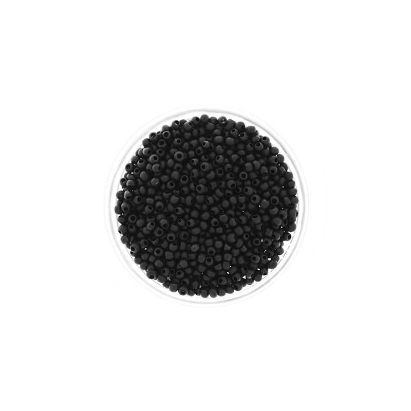 Beads small / SeedBeads / Black Satin (12/0) 10g SZDR20SA009