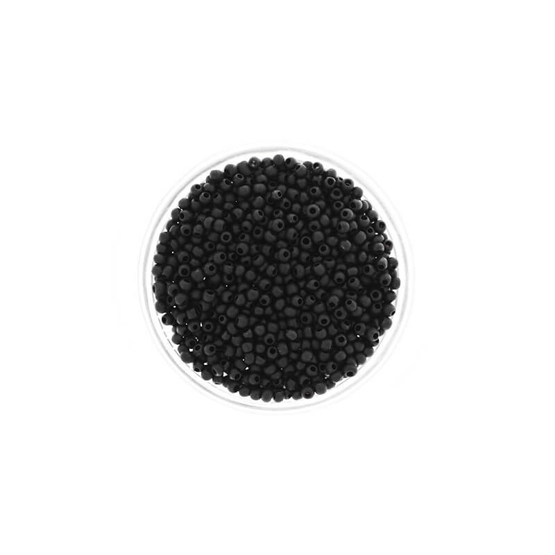 Beads small / SeedBeads / Black Satin (12/0) 10g SZDR20SA009