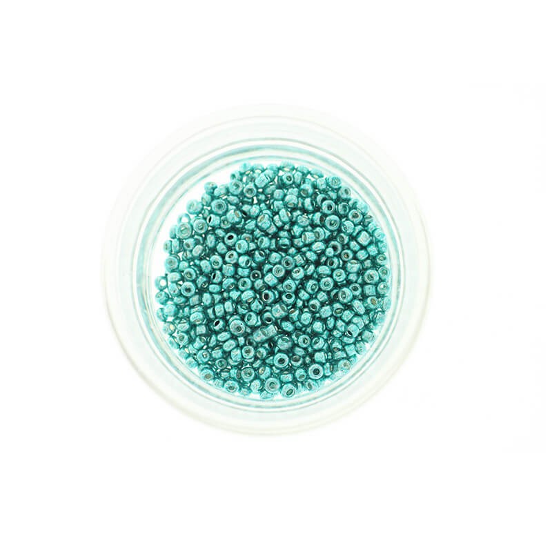 SeedBeads Metalic Turquoise beads (10/0) 10g SZDR25ME011
