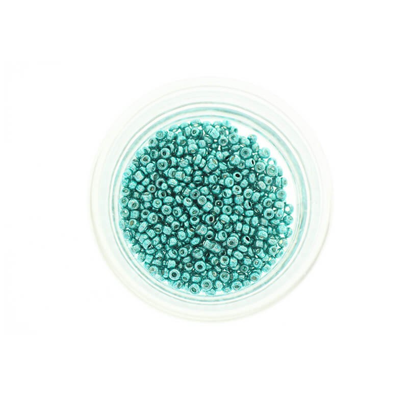 SeedBeads Metalic Turquoise beads (10/0) 10g SZDR25ME011