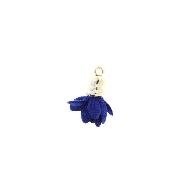 Weed flowers suede cobalt 18mm 1pc TAZK06
