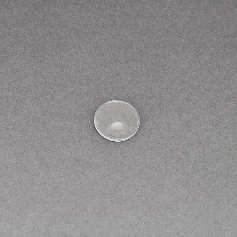 Transparent round glass cabochons 15mm 1pc KBSZ15