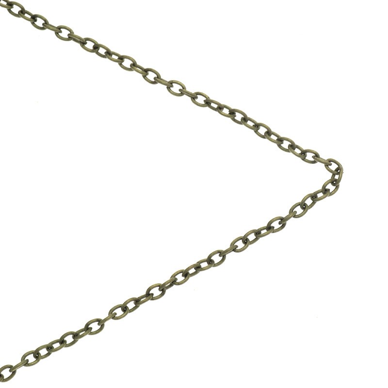 Chain by the meter / oval / antique bronze 2.5x3.5mm 1m LL177AB