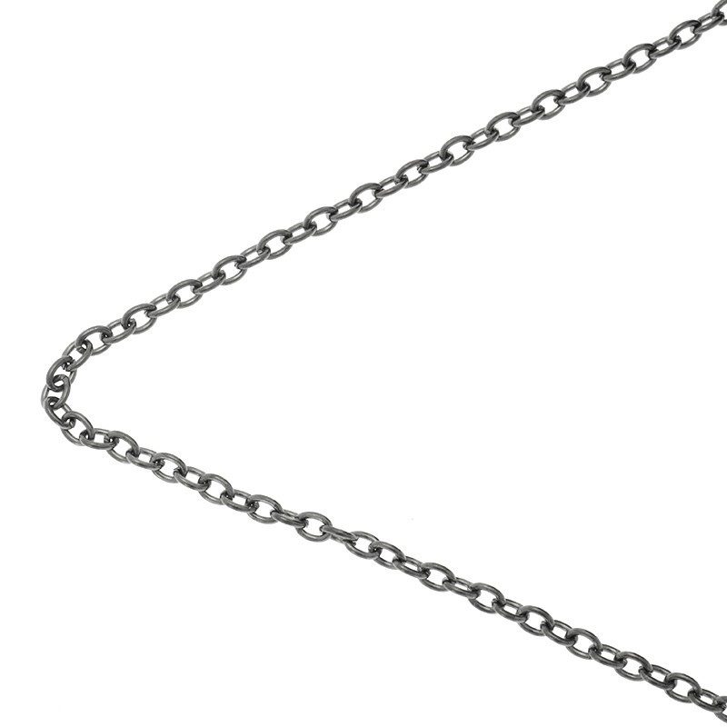 Chain by the meter / oval / anthracite 2.5x3.5mm 1m LL177AN