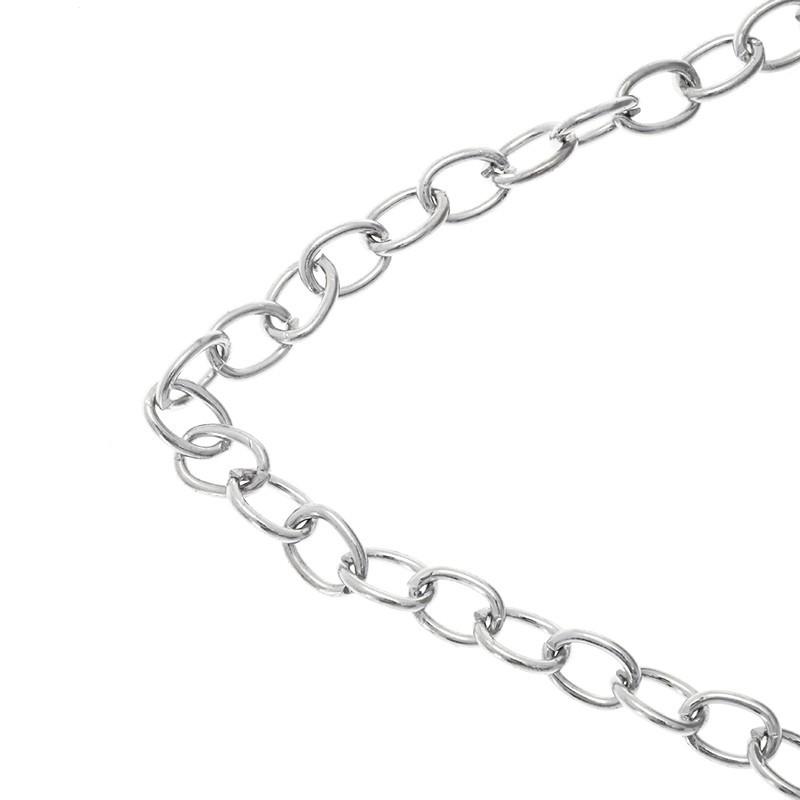Chains / oval twist / chunky platinum 11x16.5mm 1m LL181PL