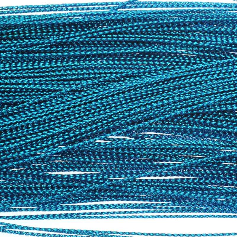Twine metallic turquoise 0.8mm, coil 95m PWME08004