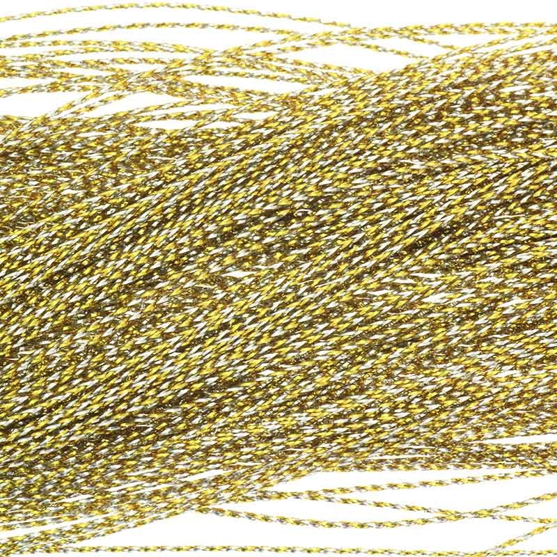 Silver-gold metallic cord 0.8mm, coil 95m PWME08005