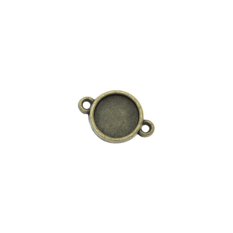 Cabochon bases 10mm / antique bronze 13x19 4 pcs OKWI10AB04