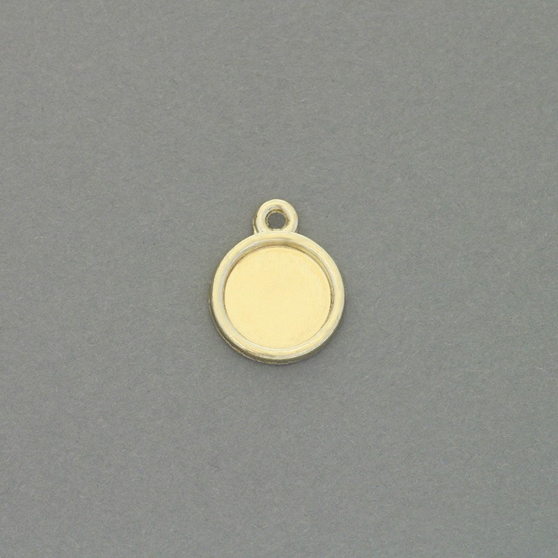 Bases for cabochons 10mm / gold 13x16mm 4 pcs OKWI10KG01