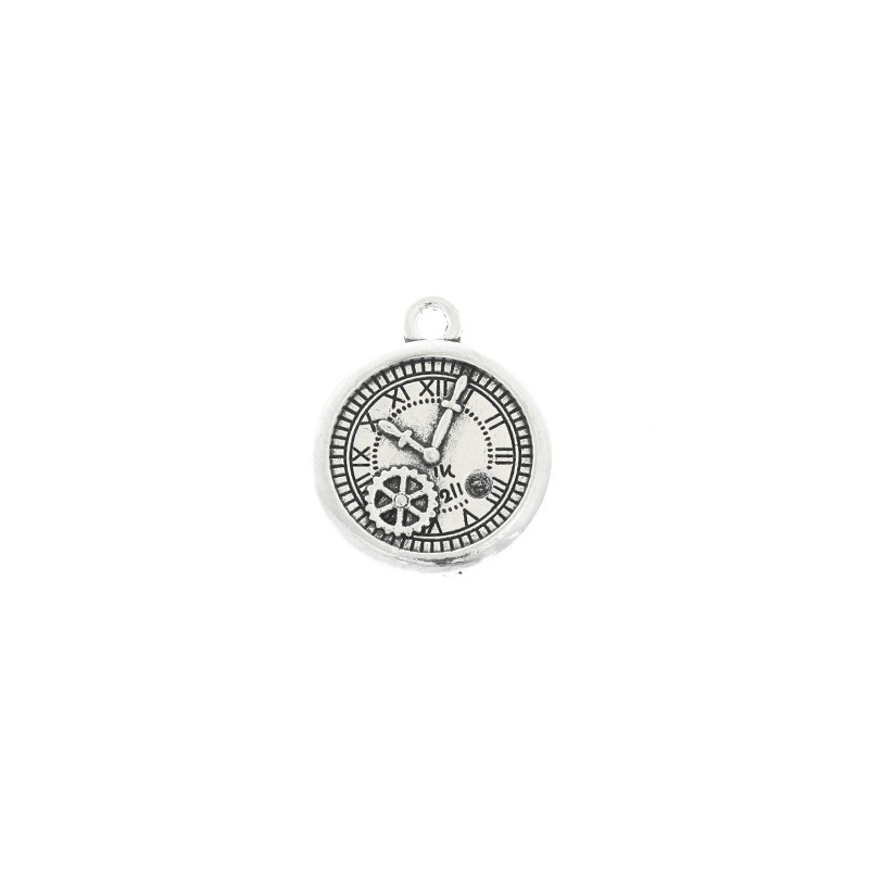 Watch pendant, 2 pcs, antique silver 21x18mm AAT526