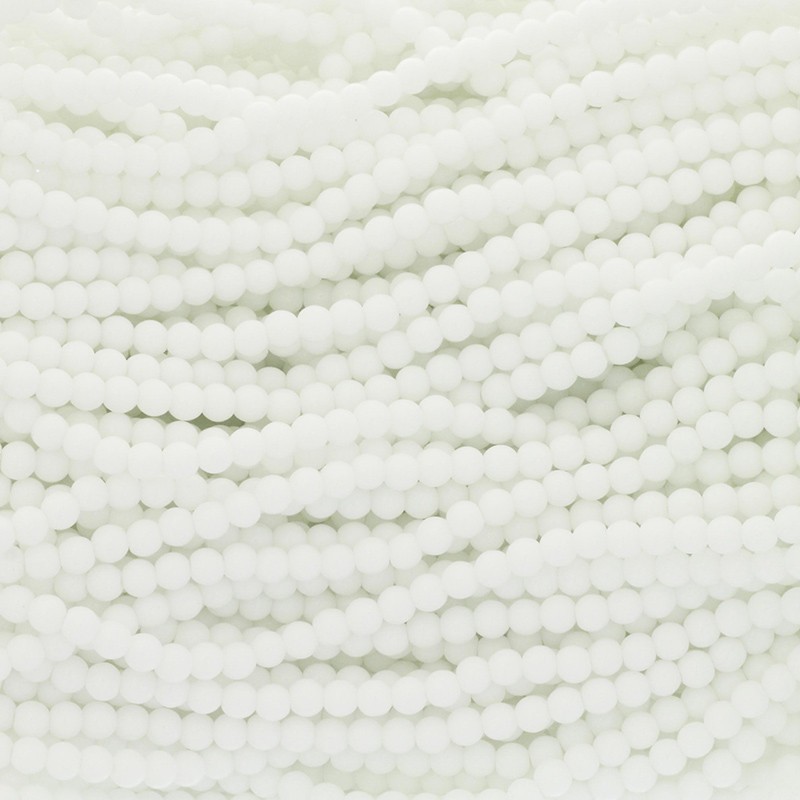 Perfect beads 4mm beads 222 pieces white SZPF0430A