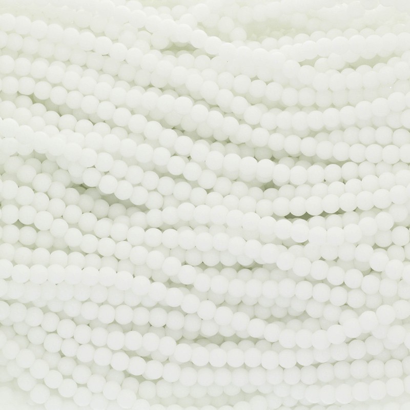 Perfect beads 4mm beads 222 pieces white SZPF0430A