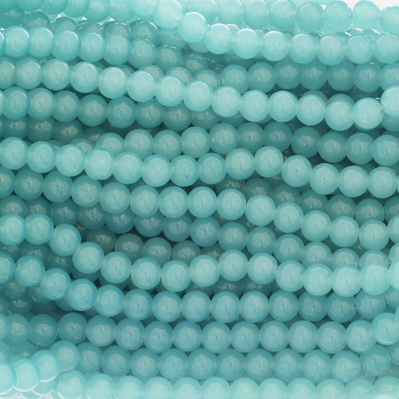 Pastels beads / 8mm turquoise beads 104 pieces SZPS0827