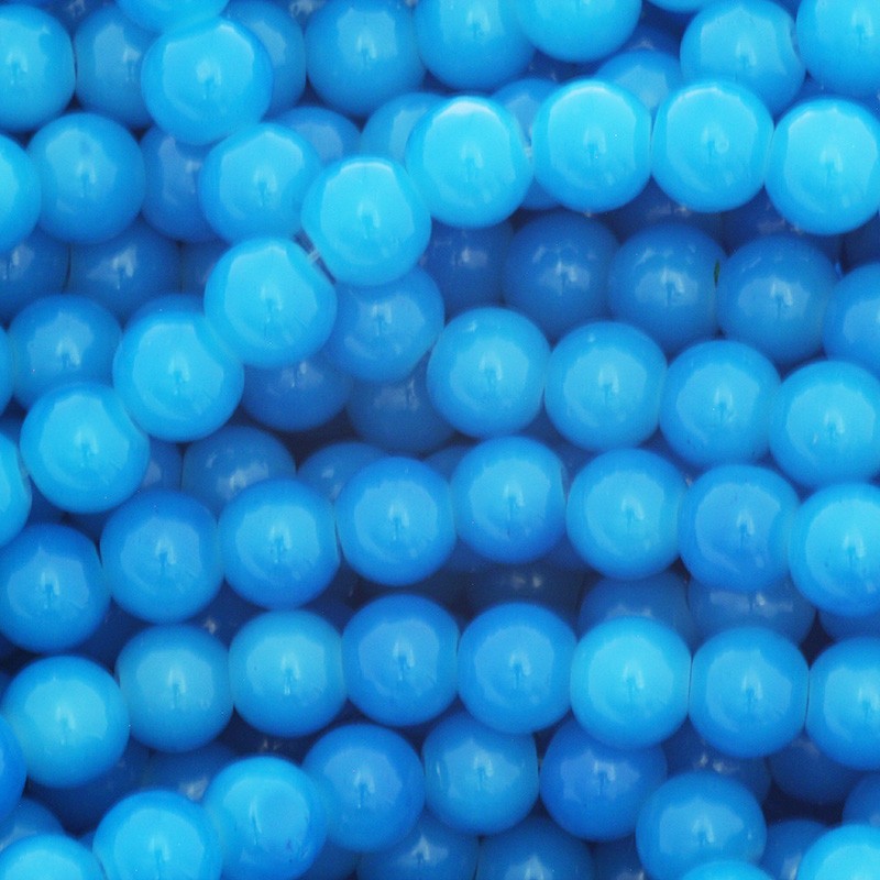 Pastels / glass beads 8mm blue 104 pieces SZPS0822