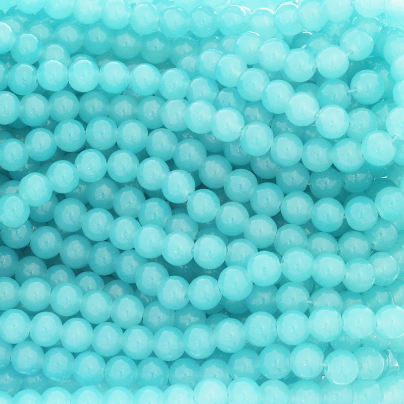 Pastels beads / 8mm aquamarine beads 104 pieces SZPS0828