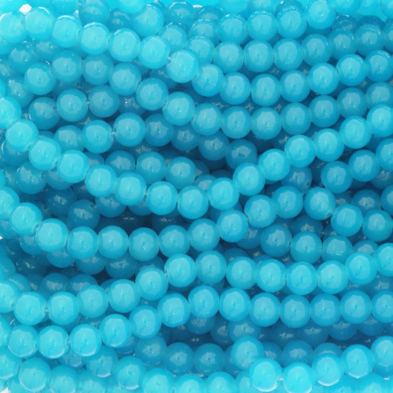 Pastels beads / 8mm blue beads 104 pieces SZPS0829