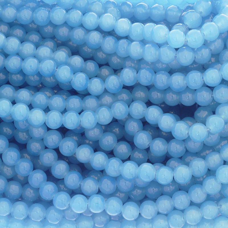 Pastels beads / 8mm beads, jeans 104 pieces SZPS0830