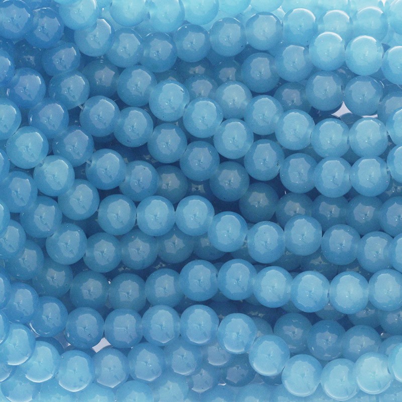 Pastels / glass beads 10mm jeans 84 pieces SZPS1013