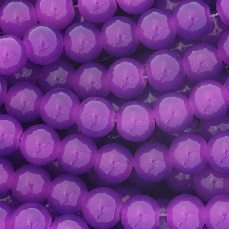 Pastels / glass beads 10mm violet 84 pieces SZPS1014