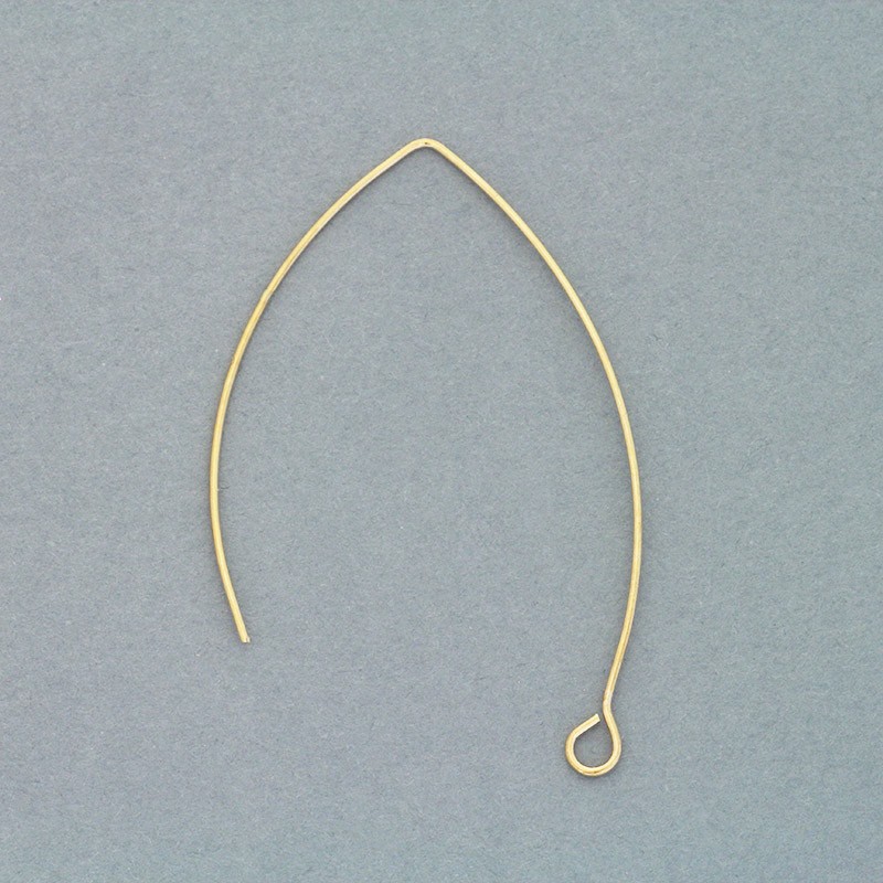 Fish hooks / hooks for earrings / gold 48mm 2pcs BIGRKG1