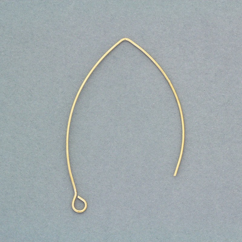Fish hooks / hooks for earrings / gold 48mm 2pcs BIGRKG1