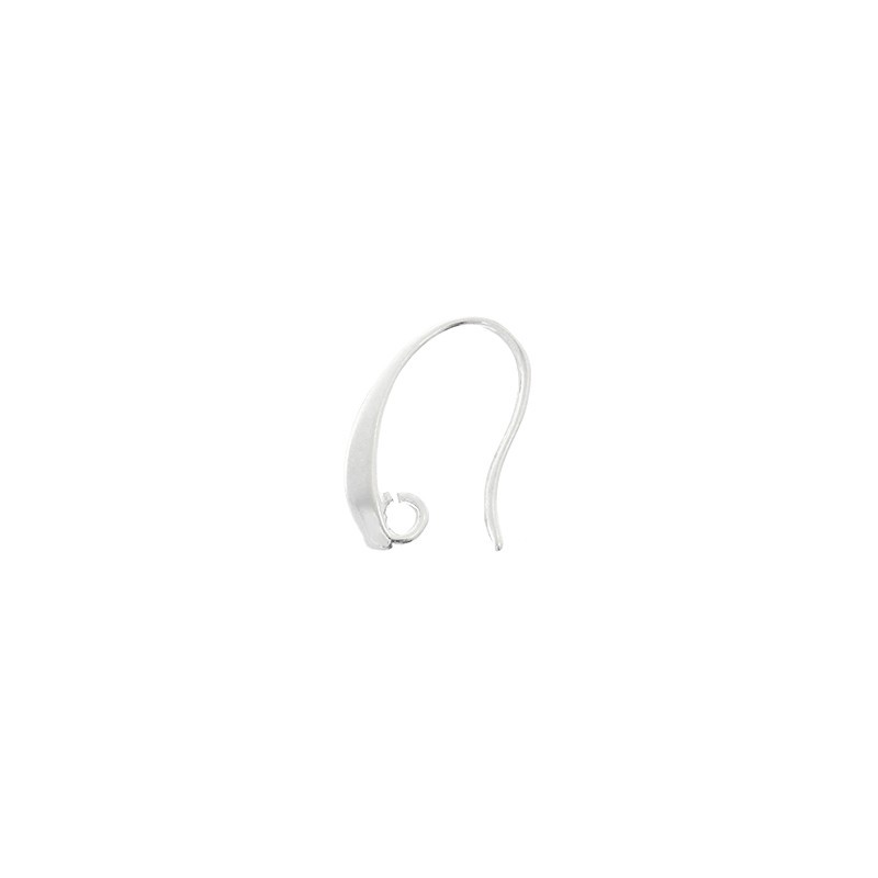 Earwires with a loop for hanging platinum 19x10mm 2pcs BIGLPLA