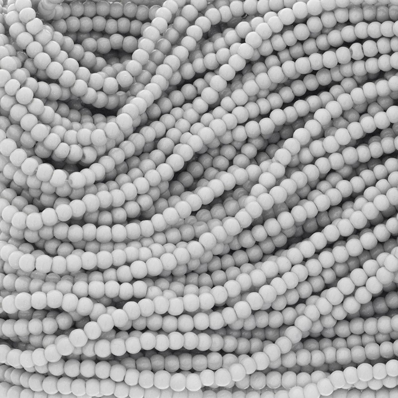 Milky beads / 4mm beads light gray 210 pieces SZTP0442