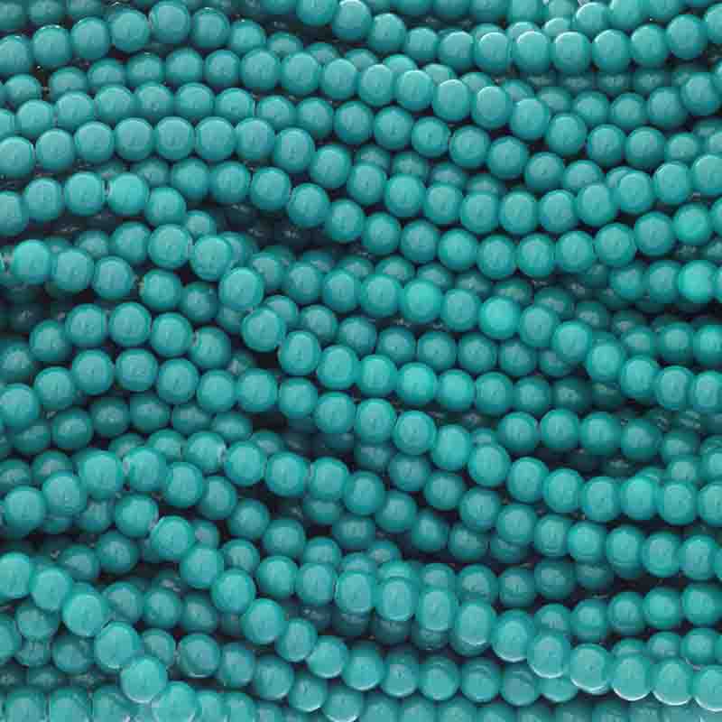 Milky beads / 6mm turquoise beads 160 pieces SZTP0639