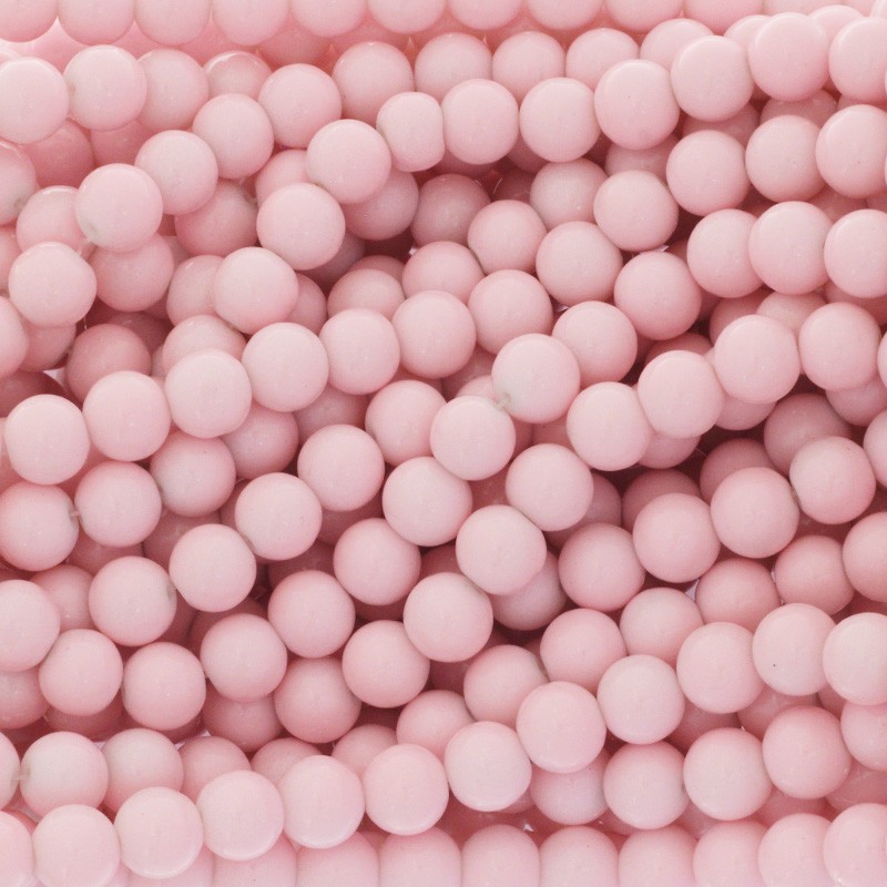 Milky beads / 10mm beads 84 pieces pastel pink SZTP1038