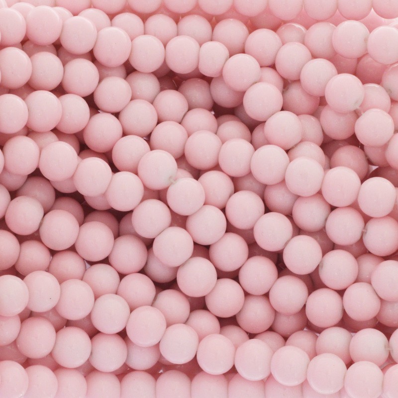 Milky beads / 10mm beads 84 pieces pastel pink SZTP1038