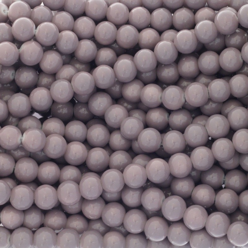 Milky beads / 10mm beads 84 pieces dusty lilac SZTP1039