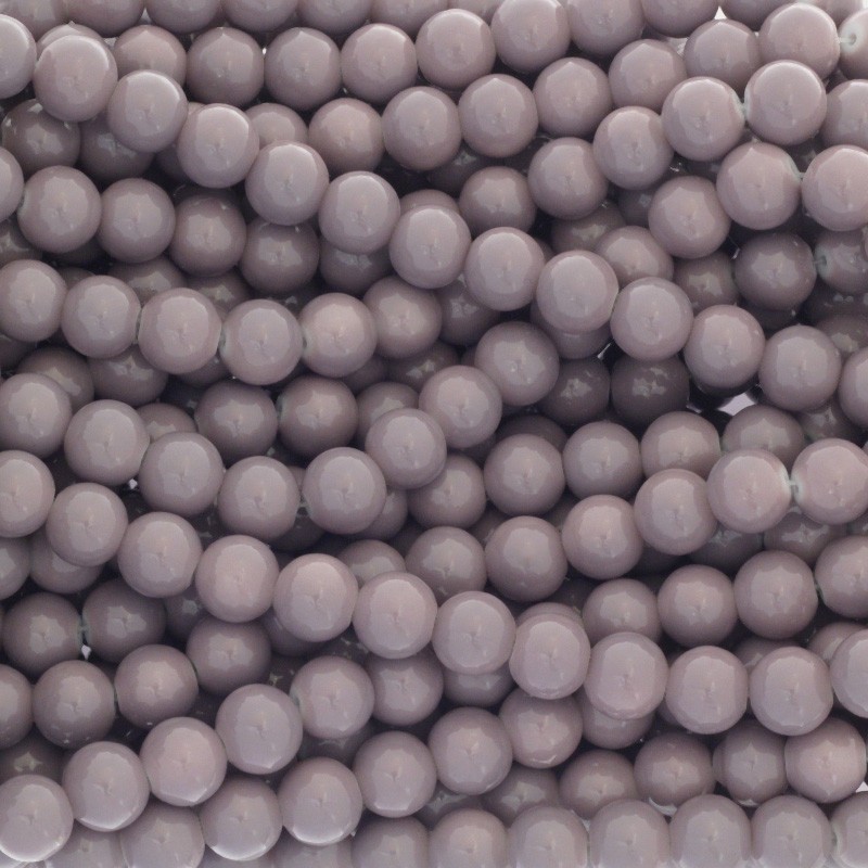 Milky beads / 10mm beads 84 pieces dusty lilac SZTP1039