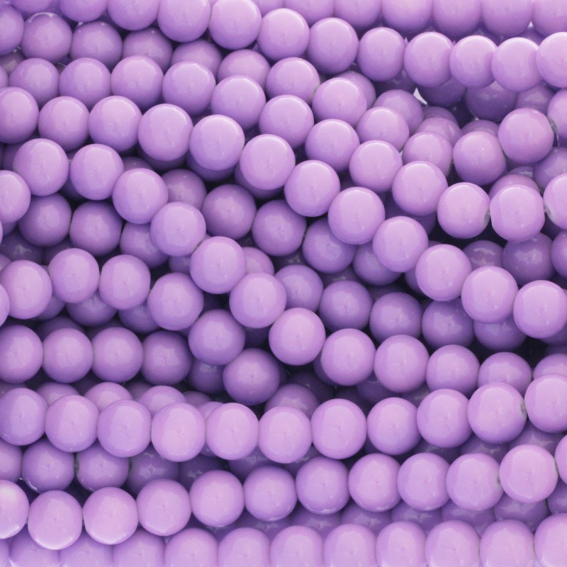 Milky beads / 10mm beads 84 pieces juicy purple SZTP1040